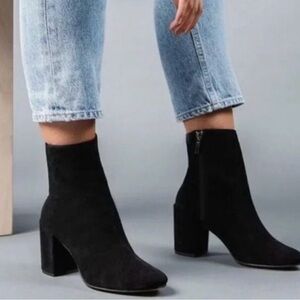 Thursdzy Black Suede Ankle Boots
